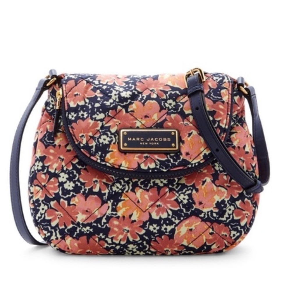 NWT Marc Jacob quilted cross body bag with floral print